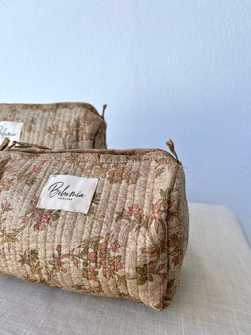 Vintage Silk Beauty Bag Set of 2 pieces • n.8