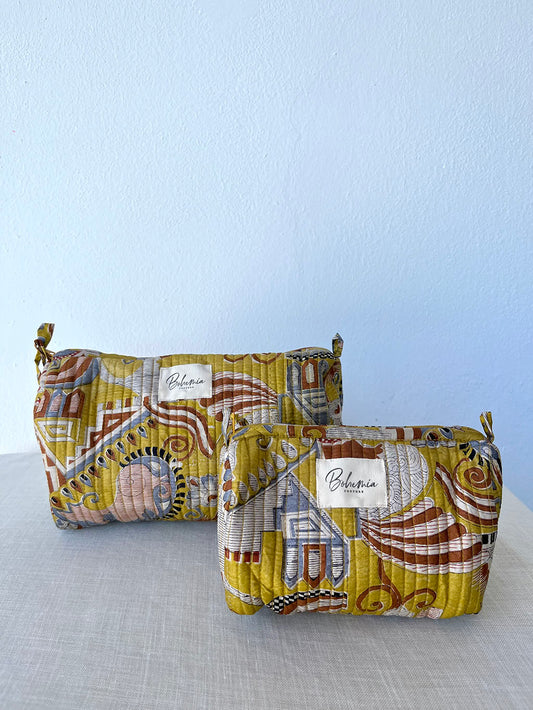 Vintage Silk Beauty Bag Set of 2 pieces • n.12