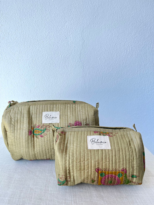 Vintage Silk Beauty Bag Set of 2 pieces • n.19