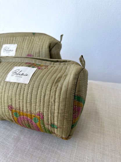 Vintage Silk Beauty Bag Set of 2 pieces • n.19