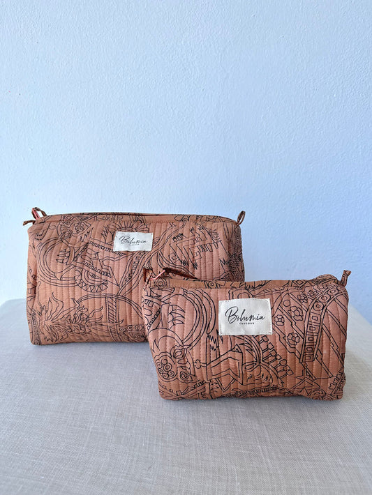 Vintage Silk Beauty Bag Set of 2 pieces • n.21