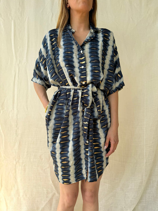 Silk Oversize Shirt Dress n.1