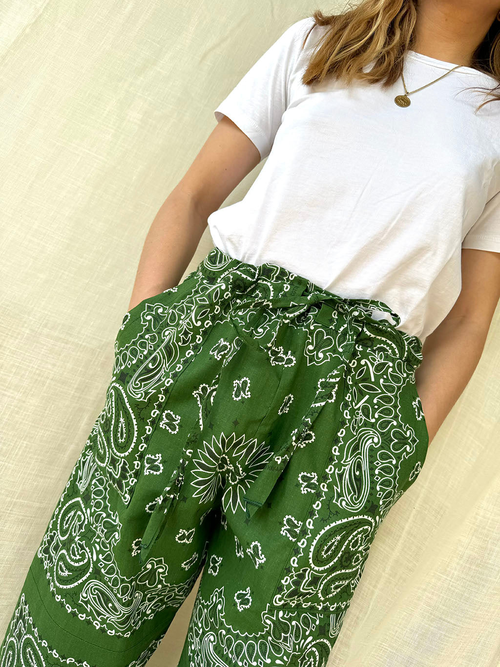 Bandana Pants - British Green