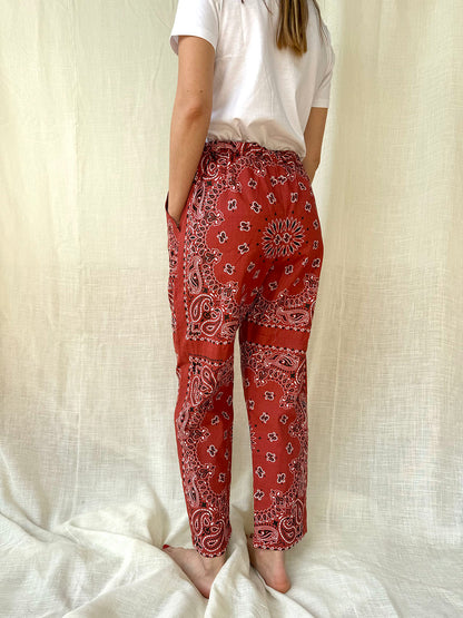 Bandana Pants - Terracotta