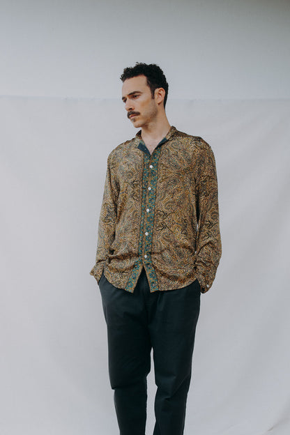 Korean Silk Man Shirt n.4