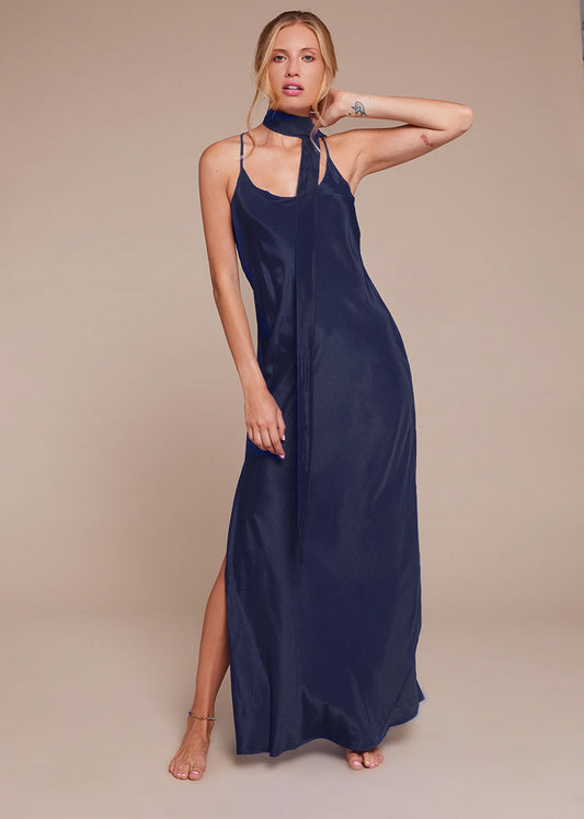 Kushi Slip Dress - Navy